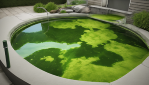 Algae Removal Techniques in Residential Tanks - A clean residential water tank with a technician checking the condition of the interior walls.