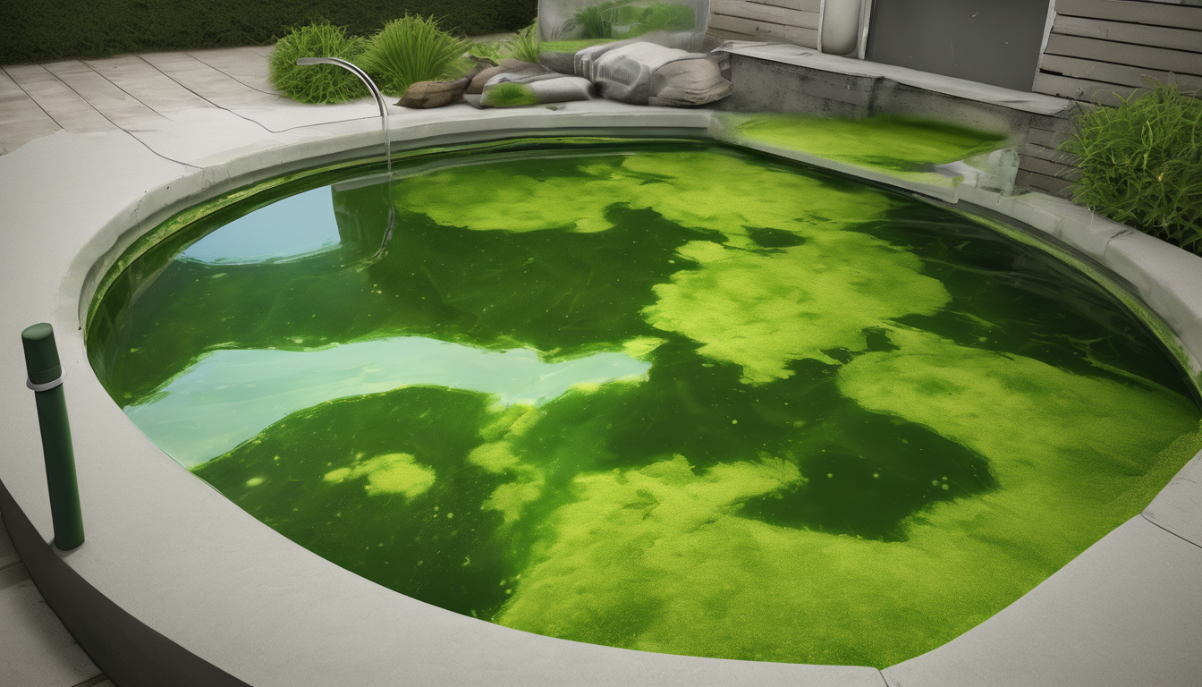 Algae Removal Techniques in Residential Tanks - A clean residential water tank with a technician checking the condition of the interior walls.