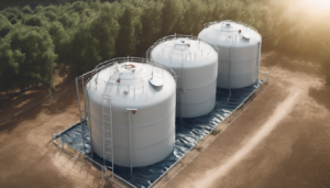 Factors to Consider When Choosing Overhead Water Storage - Image of a clean and well-maintained overhead water tank with a clear view of its interior.