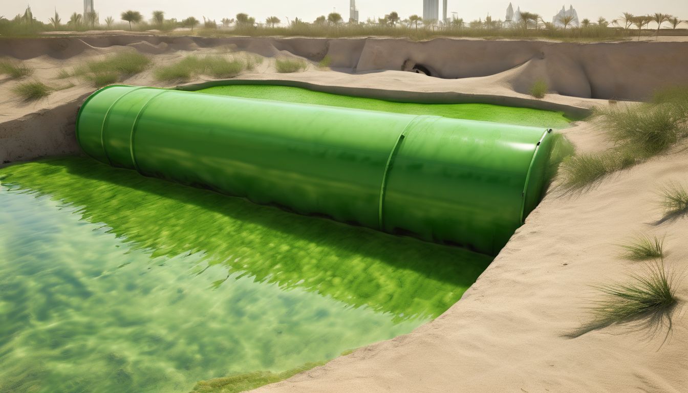 Impact of Algae on Underground Water Tanks in Dubai - Clean underground tank inspection by DH2 team.