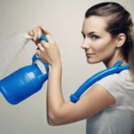 Chlorination Methods for Effective Odor Elimination in - Professional technician performing a chlorination procedure in a water storage tank.