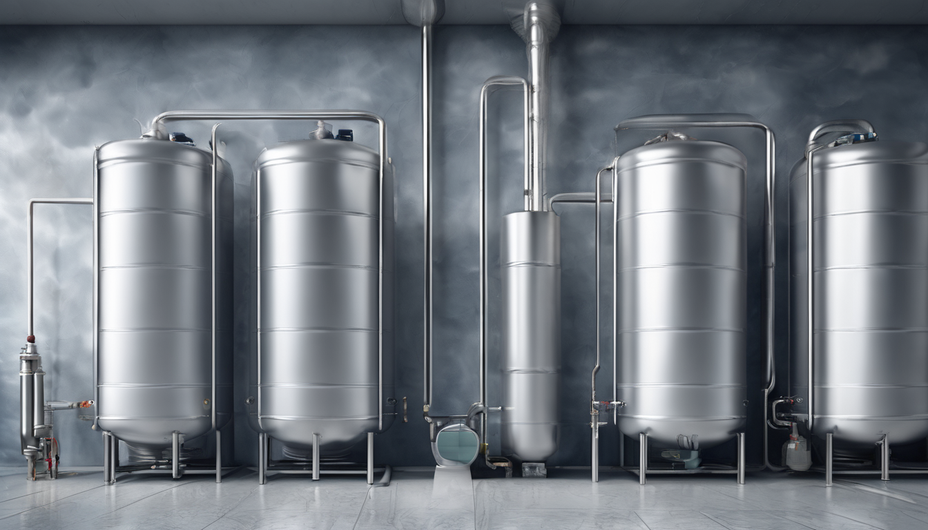 Controlling Odors in Water Tanks Throughout Different Seasons - A technician performing maintenance on a water tank.