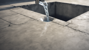 Ensuring Safe Drinking Water with Properly Sealed Concrete - Proper sealing technique applied during tank inspection and cleaning in a villa.