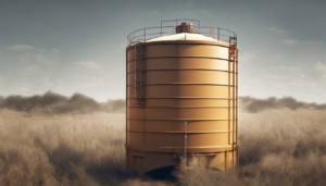 How to Extend The Lifespan of 3 Layer Water Tank - Technician performing a water tank inspection with protective gear.