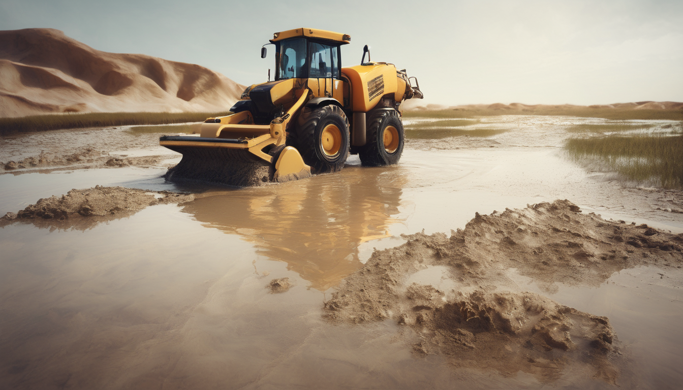 Manual Cleaning Techniques for Removing Sediment - A technician wearing protective gear while cleaning an underground water tank.