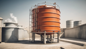 Safe Chemicals for Water Tank Disinfection in Dubai - A professional technician in protective gear cleaning a water tank.