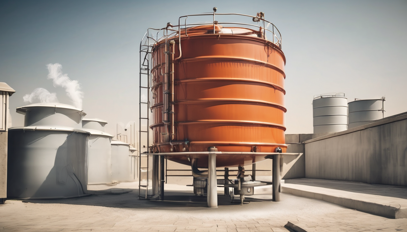 Safe Chemicals for Water Tank Disinfection in Dubai - A professional technician in protective gear cleaning a water tank.
