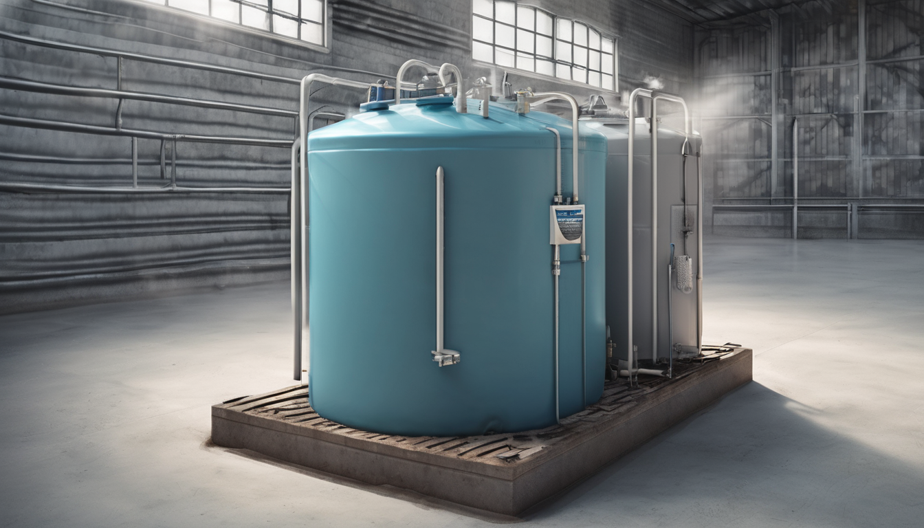 Benefits of Professional Water Tank Disinfection - technician performing Dubai Municipality approved cleaning procedure