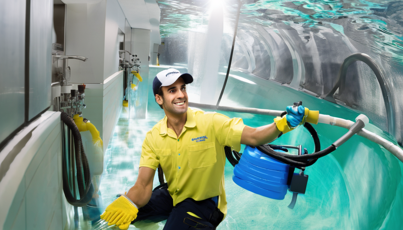 Choosing Between Tank Cleaning Methods in Dubai - professional technician inspecting water tank