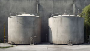 How to Clean Concrete Water Tanks Properly - professional technician performing concrete tank disinfection