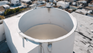 Common Rooftop Water Tank Defects and Repair Solutions - professional technician inspecting rooftop water tank in Dubai