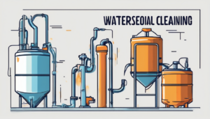 Cost of Professional Water Tank Cleaning in Dubai - technician inspecting water tank