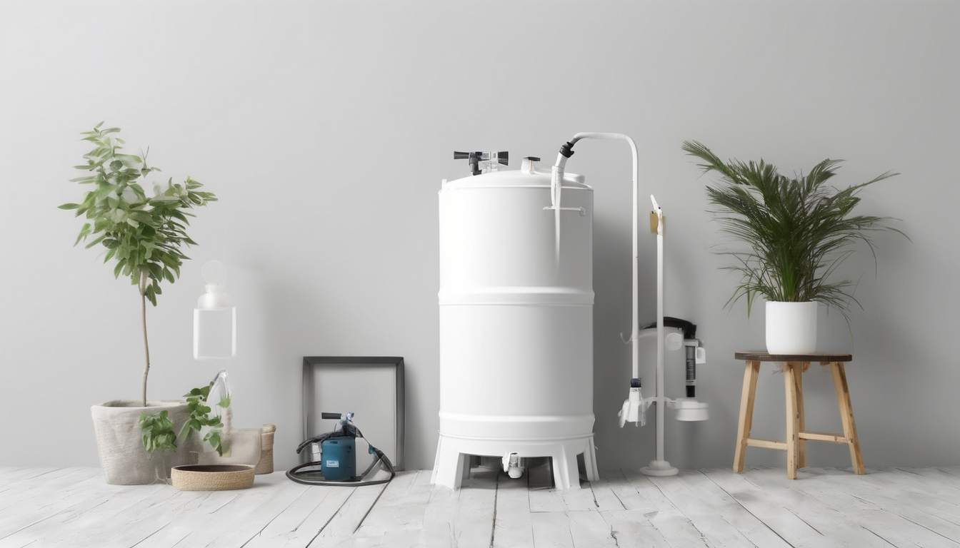 DIY vs Professional Water Tank Cleaning Comparison - technician cleaning water tank in Dubai home