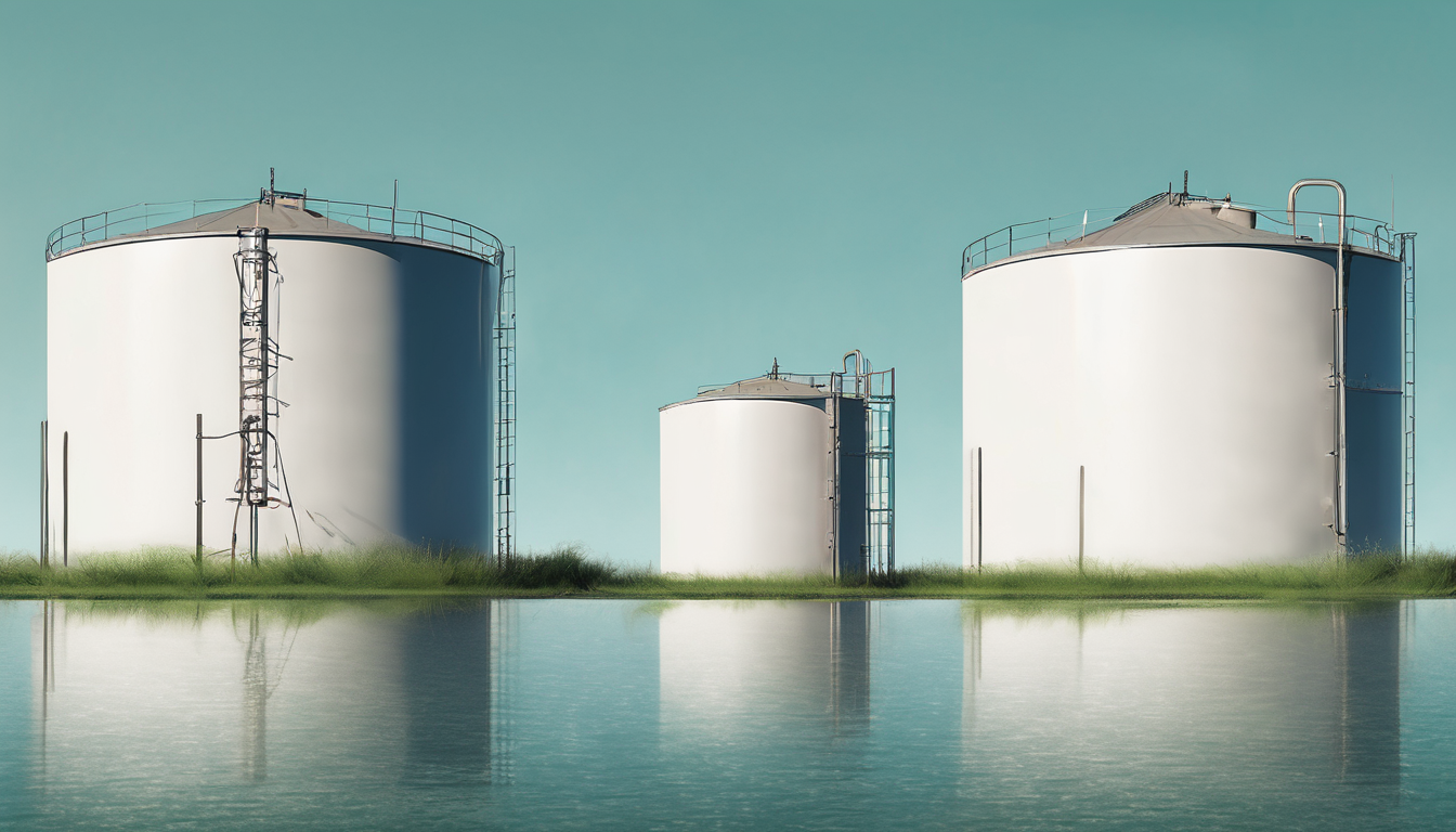 Preventing Algae Growth in Water Storage Tanks - professional technician inspecting clean water tank interior