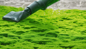 Professional algae cleaning methods for water systems - technician cleaning water tank