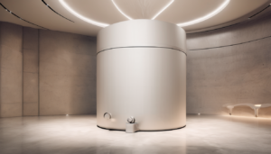 Professional Water Tank Cleaning Checklist - technician inspecting Dubai water tank interior