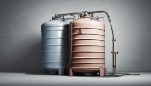 Professional Water Tank Cleaning for Discoloration - technician removing sediment from water tank