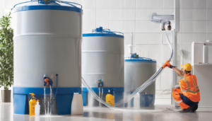 Professional Water Tank Disinfection Process Explained - technician performing water quality testing after tank cleaning service