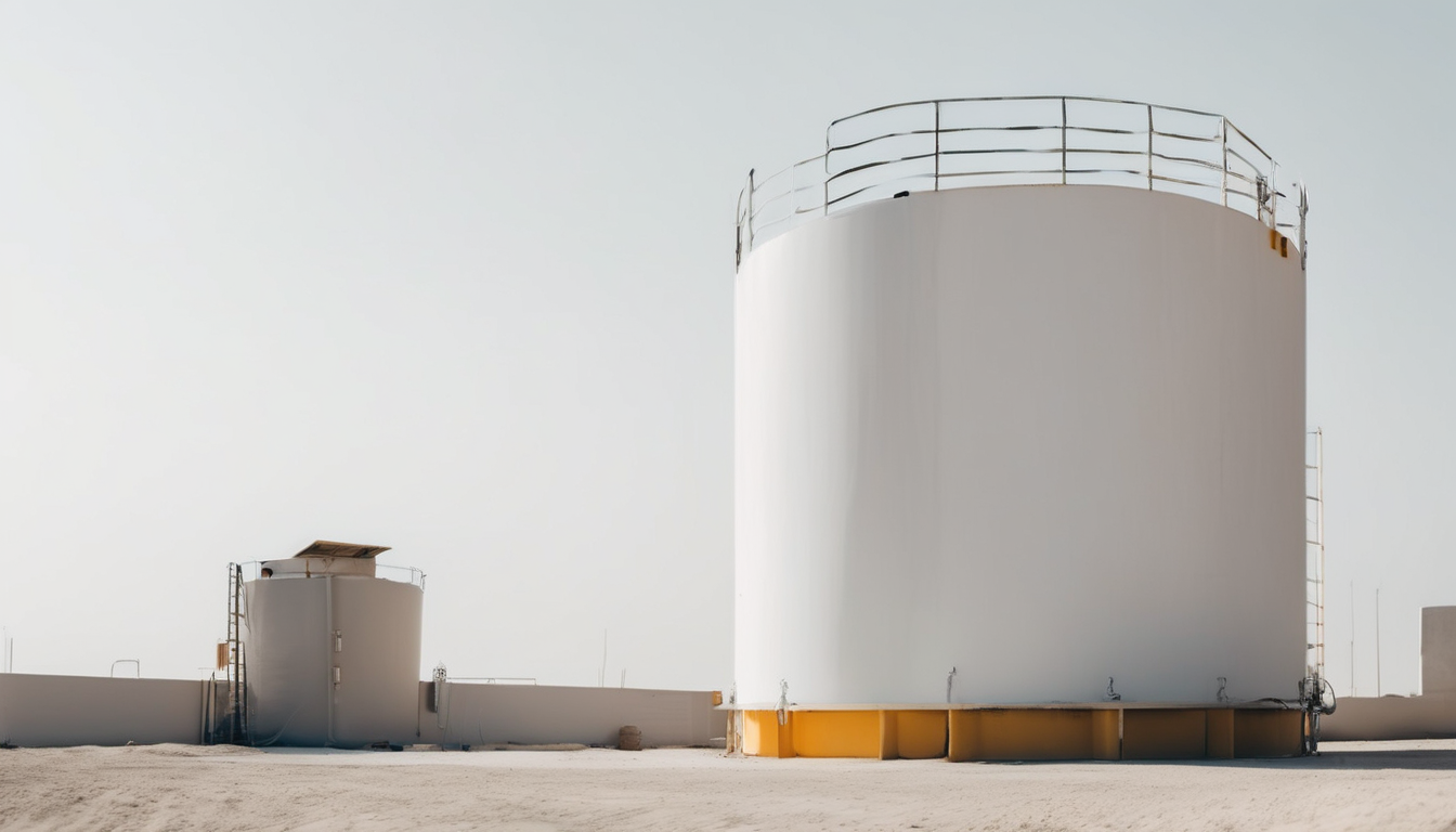 Professional Water Tank Inspection Cost in Dubai - technician assessing water tank