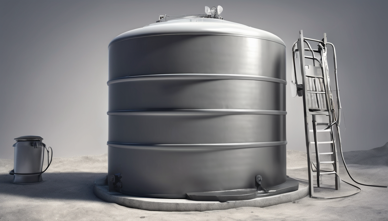 How to Properly Disinfect a 275 Gallon Water Tank in Dubai - Step-by-step guide with protective gear and chemical application for clean water storage.