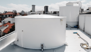 Rooftop Water Tank Cleaning After Inspection Process - professional technician performing post-inspection cleaning