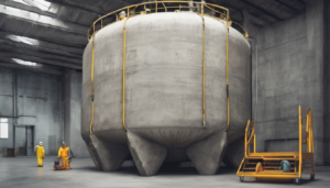 Safe Chemical Usage for Concrete Tank Cleaning - professional applying disinfectant