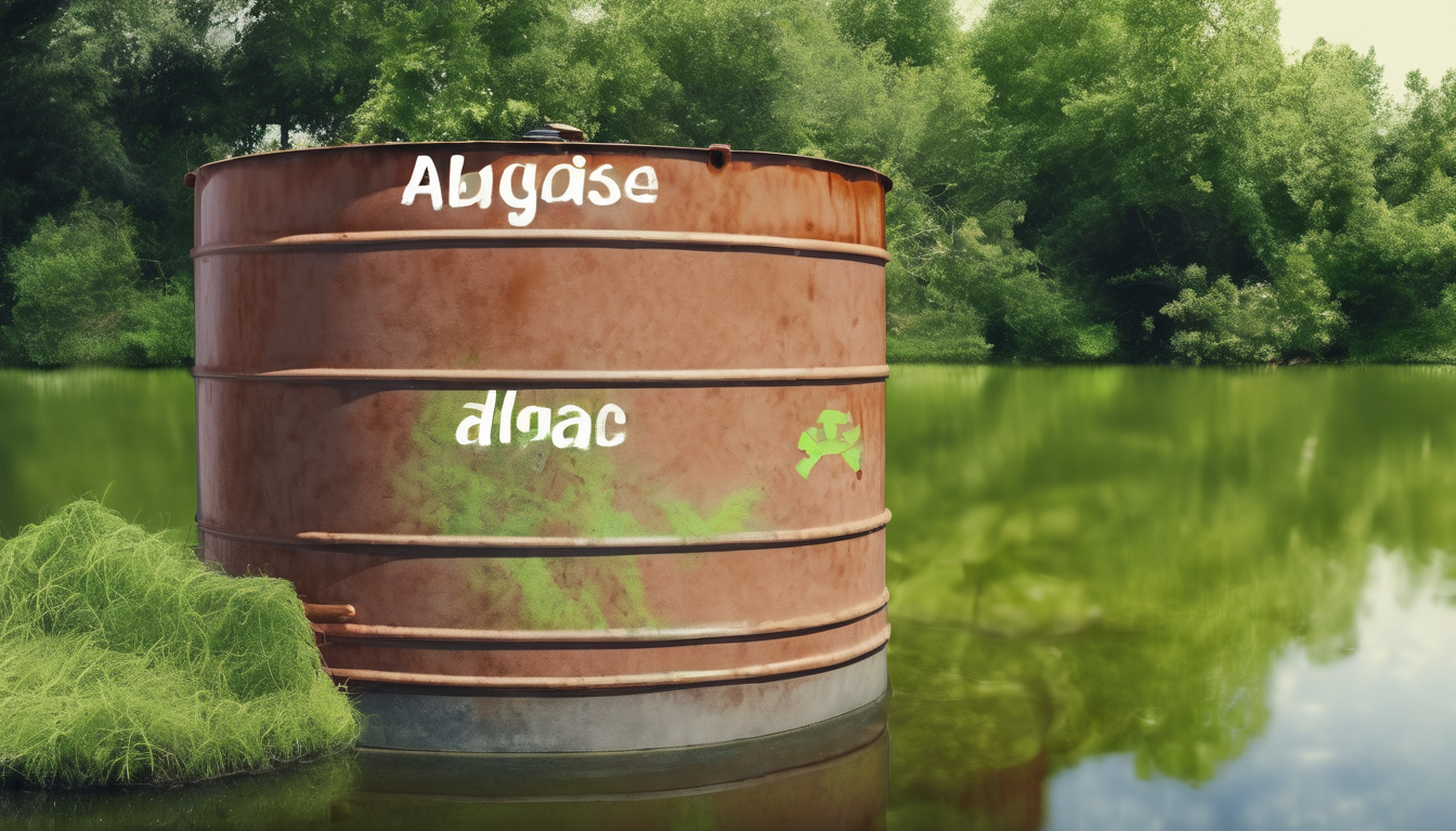 Signs your water tank has algae contamination - green water in glass showing algal growth