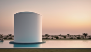 Water Tank Cleaning Cost Factors in Dubai - professional technician inspecting storage tank