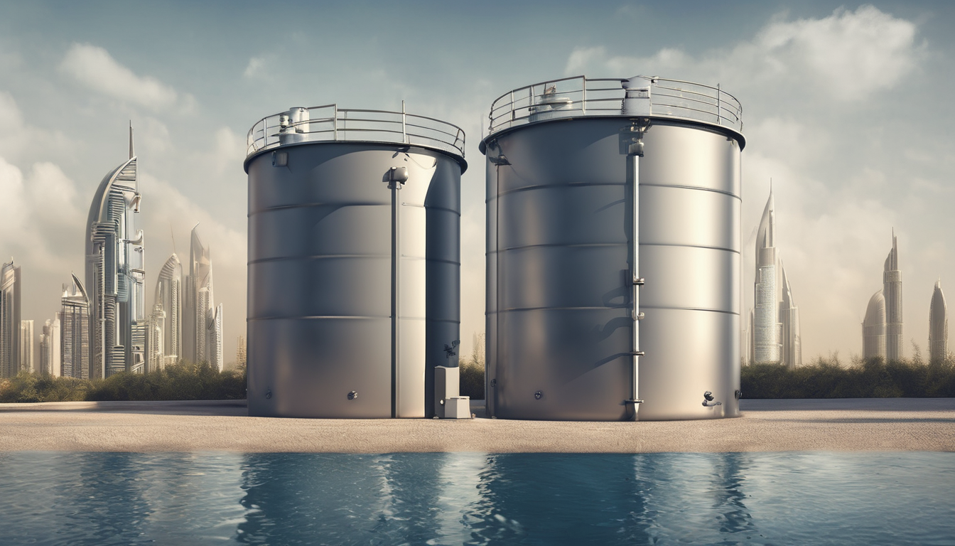Water tank cleaning costs and service options in Dubai - professional technician performing tank maintenance