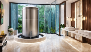 Water Tank Cleaning Frequency for Dubai Villas - professional technician inspecting villa water storage system