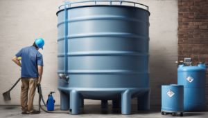 Water Tank Cleaning Process Step by Step - professional technician performing tank inspection