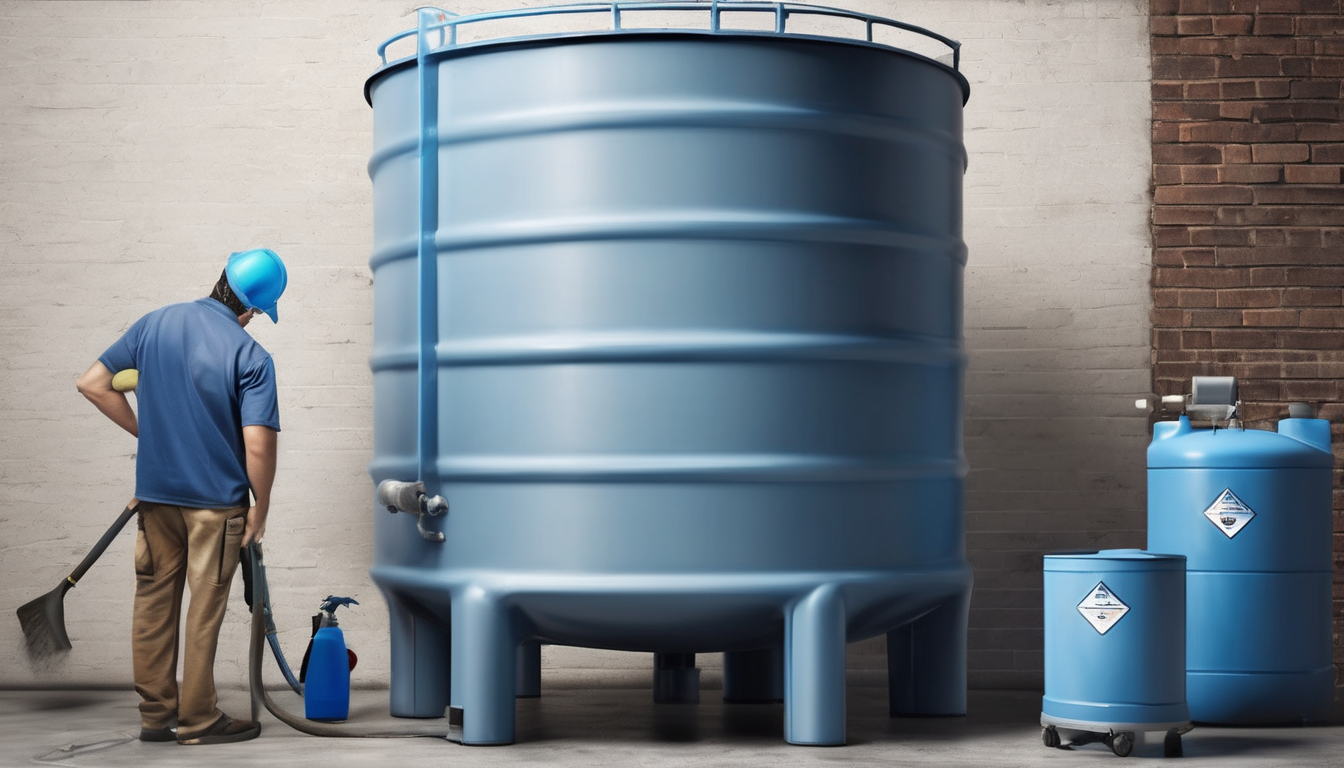 Water Tank Cleaning Process Step by Step - professional technician performing tank inspection