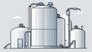 Water Tank Cleaning Process Step by Step - professional technician cleaning interior tank surface