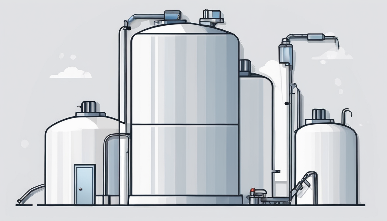 Water Tank Cleaning Process Step by Step - professional technician cleaning interior tank surface