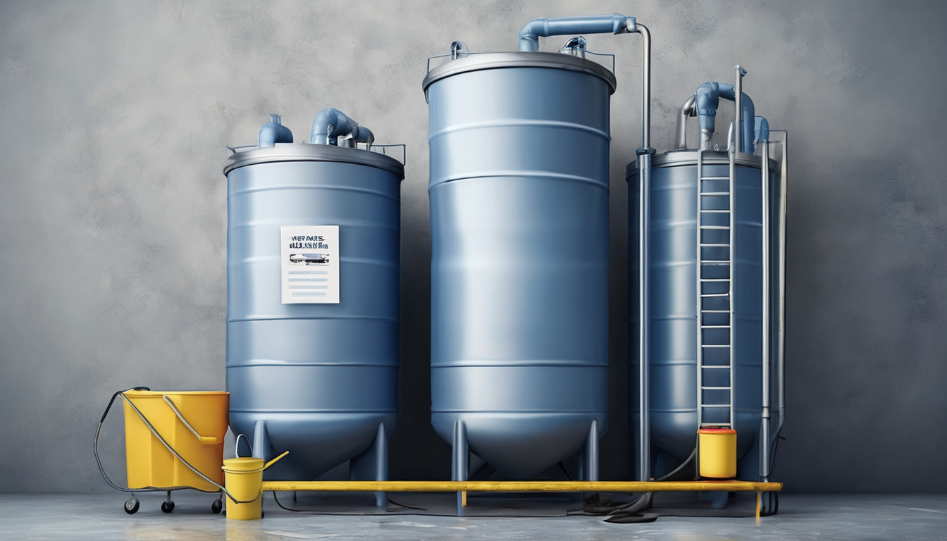 Water Tank Cleaning Process Step-by-Step Guide - professional technician performing tank disinfection
