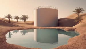 Biofilm Removal From Drinking Water Tanks - professional technician cleaning water storage tank